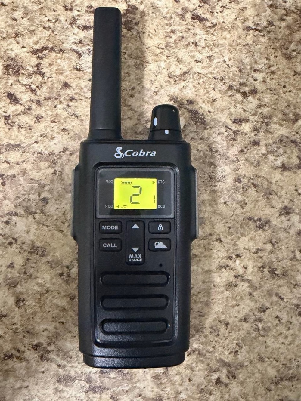 Cobra RX385 Walkie Talkie 40-Channel Heavy-Duty Single Radio with Light Tested